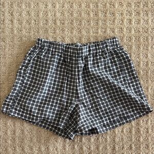 Brandy Melville Plaid Shorts - Black and White